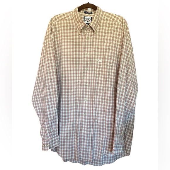 Faconnable Plaid Button Down 100% Cotton Dress Shirt Size XXL By Albert Goldberg - Picture 3 of 8